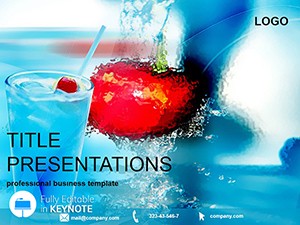 Cool Cocktail Keynote Template | Professional Presentation Designs