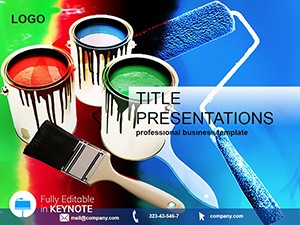Background Paint Repair Template for Keynote presentation