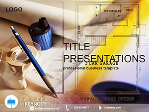 Engineering Drawing Instruments Keynote Template