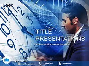 Office manager Keynote Template for Presentation