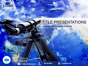 Astronomical telescope and the world Keynote Template
