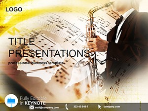 Musical Potential with Exceptional Saxophone Lessons - Download Keynote Template