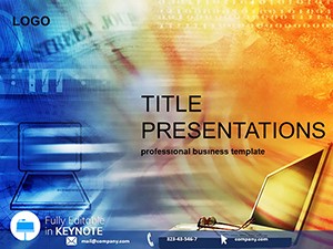 Notebook and network Keynote Template