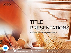 Analytics Work Keynote Template for Presentation