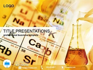 Chemical table fittings Keynote Template