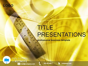 Ruler for drawing Keynote Template