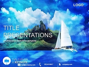 Pleasure yacht Keynote templates | Keynote themes