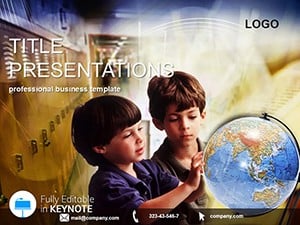 Learn Globe world Keynote themes