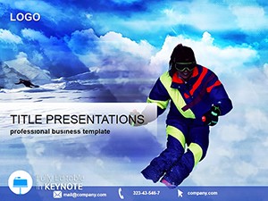 Skier Vacation Keynote Templates | Download Themes
