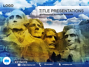 United States Presidential Memorial Keynote template