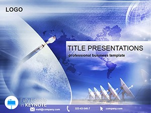 Satellite dish Keynote templates | Keynote themes