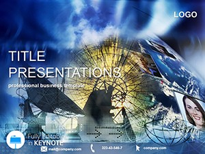 Satellite TV Keynote Template - Download Presentation
