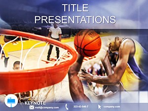 Basketball League Keynote Template - Download Presentation