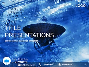 Antenna for space exploration Keynote template