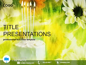 Birthday Cake Keynote Template | Presentation