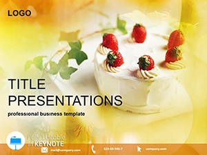 Cake for dessert Keynote templates | Keynote themes