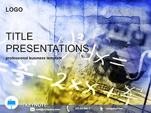 Mathematical calculation Keynote Template
