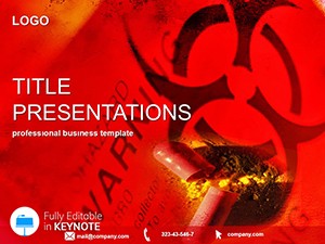 Warning Tablet Keynote Template Presentation