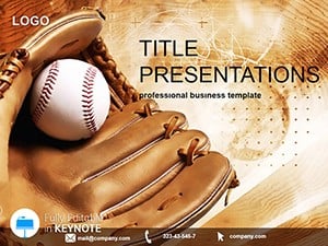 Baseball glove Keynote Template