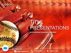 Download Baseball Games Keynote Template, Presentation
