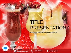 Healthy and Delicious Cocktail Keynote Template: Presentation