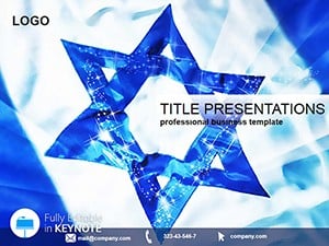Flag of Israel Keynote Template