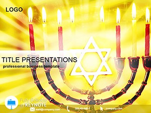 Jewish Candle Keynote Template