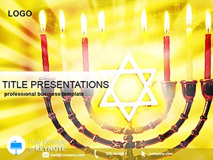 Jewish Candle Keynote Template