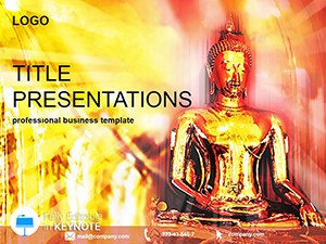 Buddha Statue Keynote Template: Presentation Design Download