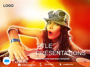 DJ Music Keynote Template | Presentation Design Download
