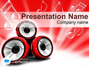 Music and audio Keynote templates