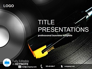 Disco music Keynote templates