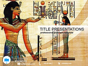 Ancient Egyptian Art Keynote Template - Background for presentation