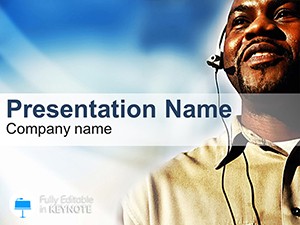 Call centers Keynote template and themes