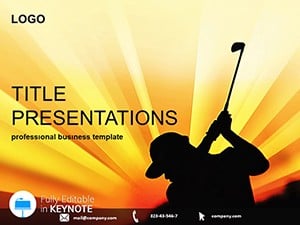 Golf Club Keynote template and themes