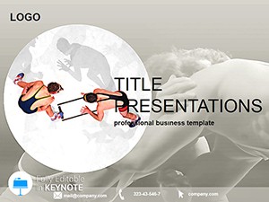 Combat judo Keynote Template