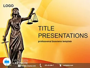 Law Justice Keynote Template for Presentations