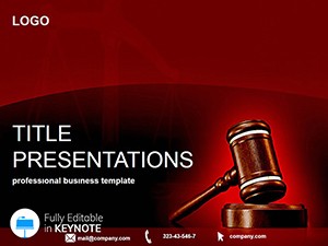 Law and Justice Keynote Template for Legal Presentations