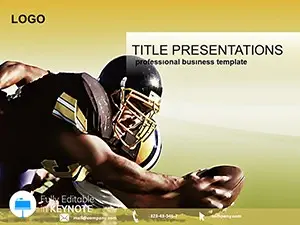 American football players Keynote presentation template