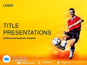 Soccer Player Keynote Template | Download Presentation Themes