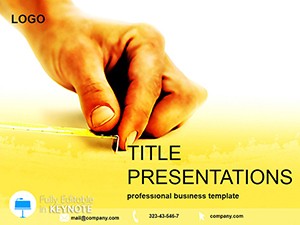 Tape Measure Keynote Template: Professional Presentation Design