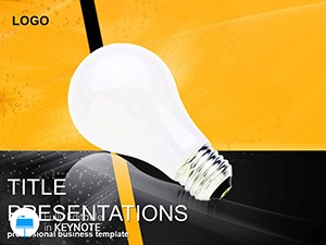 Lightbulb Keynote template and themes