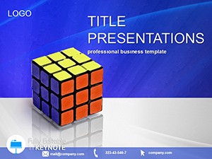 Rubiks Cube Keynote template and themes