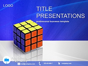 Creative Marketing Strategies with our Rubiks Cube Keynote Template