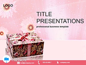 Birthday Gifts Keynote Template - Presentation Themes