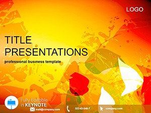 Fantastic Specks Free Keynote Template for Presentation