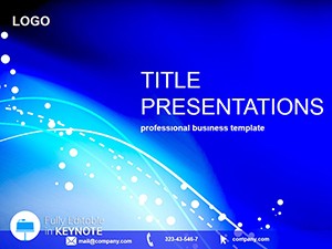 Blue Flash Keynote Template - Presentation Design