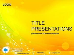 Abstract Yellow glitter Keynote themes, Presentation template