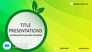 Green Eco Lightning Free Keynote Template - Download Presentation