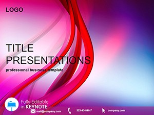 Abstract Plexus Ray Keynote Template for Presentation